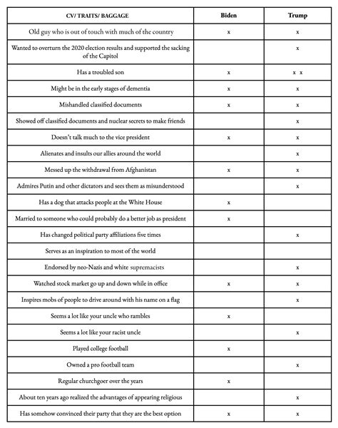 The 2024 Presidential Race: A Cheat Sheet .